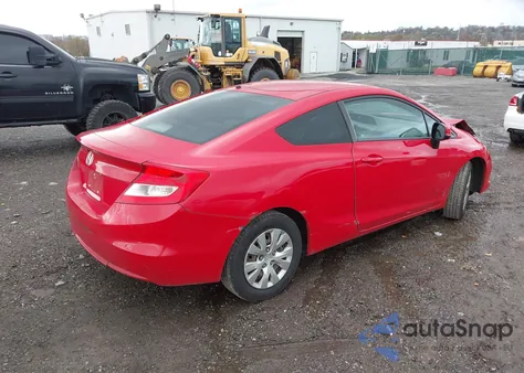 2012 Honda Civic Lx from USA, damaged, VIN 2HGFG3B54CH554028